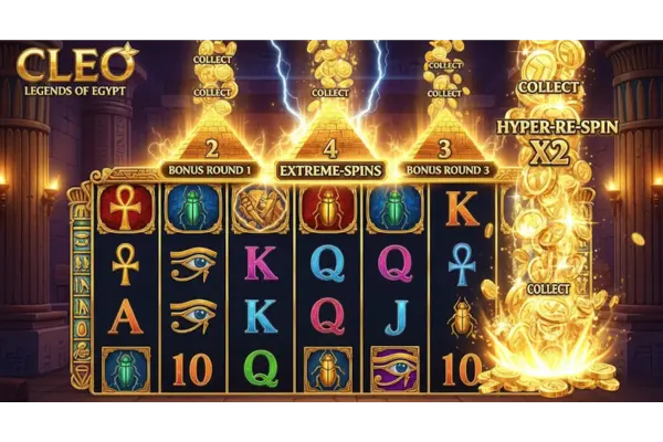 CLEO Legends of Egypt Slot Bonus Mechanics
